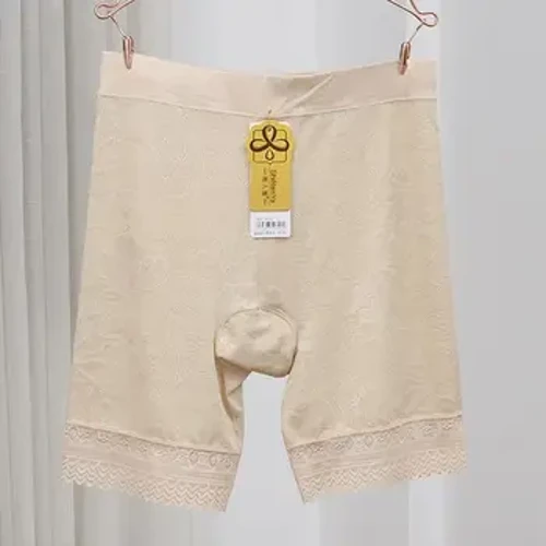Kadın Dantel Güvenlik Kısa Pantolon Jakarlı Tasarım Yumuşak Rahat Dört Noktalı Dip Pantolon