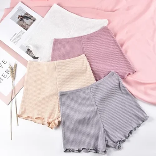 Phụ Nữ Mùa Hè An Toàn Quần Short Quần Liền Mạch Quần Lót Quần Short Bé Trai Bé Gái Quần Lót Quần Lót Cotton Thoáng Khí Viền Quần Lót Boxer