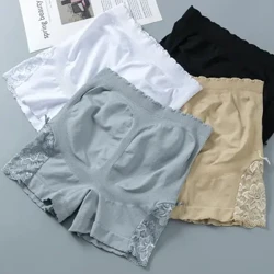 Mutandine femminili in pizzo Pantaloni corti di sicurezza senza cuciture in pizzo Sollevamento del culo coreano Mutandine a pancia piatta a vita alta Pantaloncini Slip intimo
