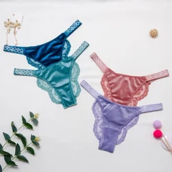 Pinggang Rendah Seksi Retro Beludru Setengah Tas Hip Perspektif Renda Pakaian Dalam Wanita Seksi Berlian Imitasi Panas Segitiga T Celana Dalam Wanita