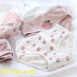 Cotwm Argraffwyd Dillad Isaf Merched Ciwt streipiog Panties Sexy demta Panties Cyfforddus Anadlu Briffiau Merch Ifanc Ffitiad Agos