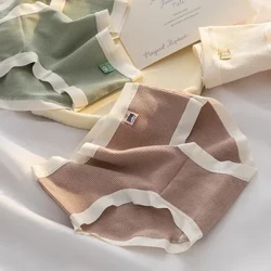 M-XL Žensko spodnje perilo Seksi čipkaste hlačke Dekliške enobarvne udobne hlačke Brezšivne spodnje hlače z srednjim pasom Žensko spodnje perilo 팬티