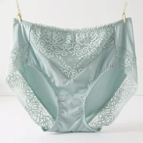 Briefs de mujeres Soild Lace Than delgada cintura alta Triángulo cómodo