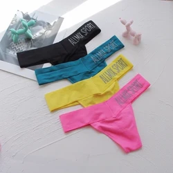 Brezšivne tangice Pismo Spodnje perilo Ženske hlačke Seksi ženske spodnje perilo Hlačke Fitnes Tanga Joga Udobne T Nazaj Velikost M-XL