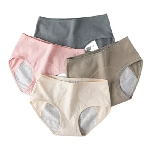 Chiloți menstruali rezistenti la scurgeri Pantaloni fiziologici Fete Lenjerie de corp pentru femei Perioada Slip confortabili impermeabili