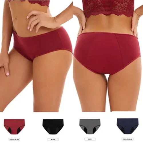 Cotton Thấp Eo Quần Lót Chống Rò Rỉ Kinh Nguyệt Quần Lót Nữ Thời Kỳ Quần Lót Quần Gợi Cảm Sinh Lý Quần Lót Plus Kích Thước Quần Đùi