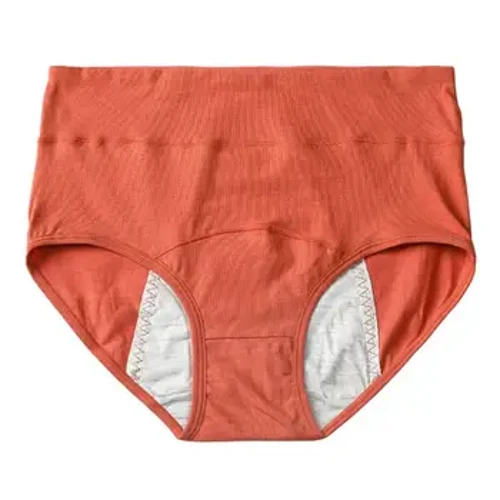 Atmung Héich Taille Bauch Kontroll Ënnerwäsch Héich Taille Anti-Leck Menstrual Hosen fir Fraen Soft Atmungsperiod Underwear