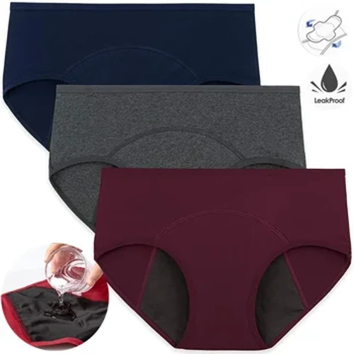 Culotte menstruelle anti-fuite pour femmes, sous-vêtements menstruels en coton, grande taille, slips menstruels, Lingerie pour physiologique