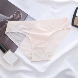 Merched Dillad Isaf Merch Traceless Tenau Shorts Cotwm Panties Mislif Elastig Underdillad Cotwm Tong Ropa Tu Femenina