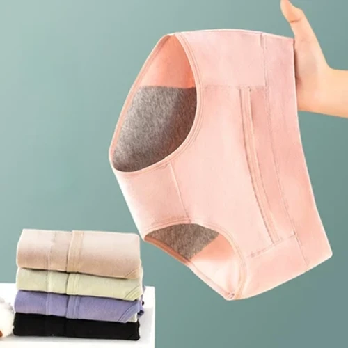 Panties mislif cotwm yn gollwng prawf sy'n gallu anadlu Sexys panties Menyw Merched Merched Pants ffisiolegol Intimates Merched M-XL