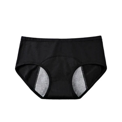 Panties Cotwm Canol Waist Ar gyfer Panties Mislif Mislif Prawf Gollyngiadau Merched Dillad Isaf Cyfnod Briffiau Merched Pants Ffisiolegol