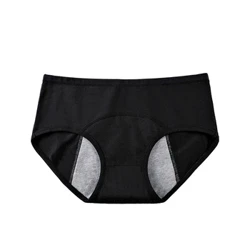 Panties Cotwm Canol Waist Ar gyfer Panties Mislif Mislif Prawf Gollyngiadau Merched Dillad Isaf Cyfnod Briffiau Merched Pants Ffisiolegol