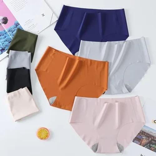 Kích Thước Mới Ice Silk Chắc Chắn Hấp Thụ Một Lượng Nhỏ Thời Kỳ Sinh Lý Chống Rò Rỉ Kinh Nguyệt Quần Lót Nữ Quần Lót Breifs