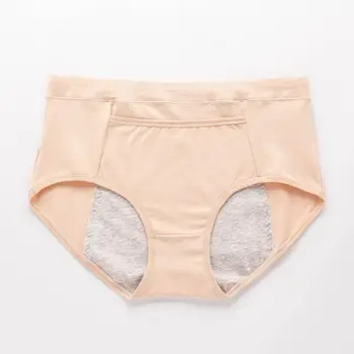 Gemittlech Mid-rise Fraen Underwear Fraen Ultra-dënn Atmung Kotteng Menstrual Hosen Leckproof Absorbent fir Fraen