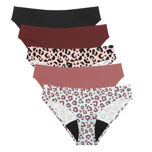 2023 New Style Leopard Women hingavad menstruatsiooniperioodid, 4 kihti lekkekindlad 35 ml imavad õmblusteta korduvkasutatavad aluspüksid