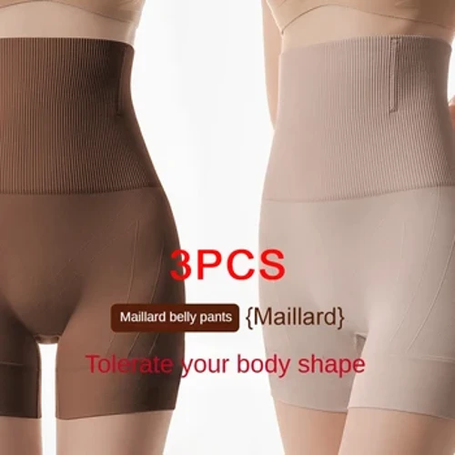 3 DB Body Shapers Női Feszesítő Has Magas Derék Alakformáló Bugyi Női Fehérnemű Női Rövid ruhák Kontroll nadrágok