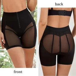 Slank bodysuit for kvinner for kvinner Kontrast Mesh Shapewear Body Shaper Shorts Kontroll Truser Midjetrener