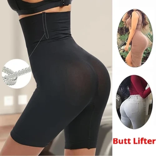 Antrenor cu talie înaltă, model pentru corp, burtă, teacă pentru slăbire, chiloți pentru controlul abdomenului plat, slip pentru ridicarea fundului, chiloți