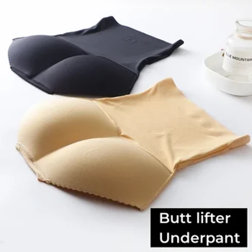 Vadderad Butt Lifter Underkläder Body Shaper Dam Trosor Butt Enhancer Push Up Trosa Hög midja Magkontroll Tunn Andas