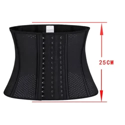 25cm Traenálaí Waist LaTeX Gearr Breathable Cincher Cruthaitheoir Corset Rialaithe Caol Cóirséid agus Bustiers Fobust 9048
