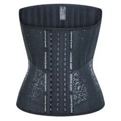 25 Cnámh Cruach LaTeX Traenálaí Waist Cruthú Coirp Croséad Fada Torso Éadaí Mná Fajas Colóime criosanna Cincher Slimming Belly