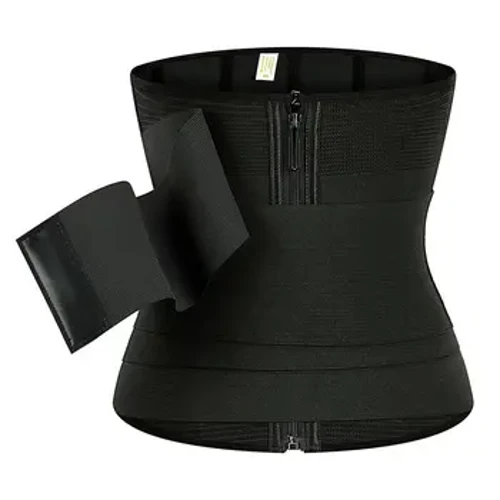Antrenor pentru talie cu 9 oase de oțel, model pentru corp, reglabil pentru controlul burticii, Snatch Me Up Wrap, benzi elastice, model subțire pentru corp, femei