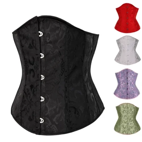 Korzet ispod grudi sа cvetnim push up kostim Bustier Gothikue Korsett zа žene Prednji korzet Gorset Korse Seksi ženski gotički korzet
