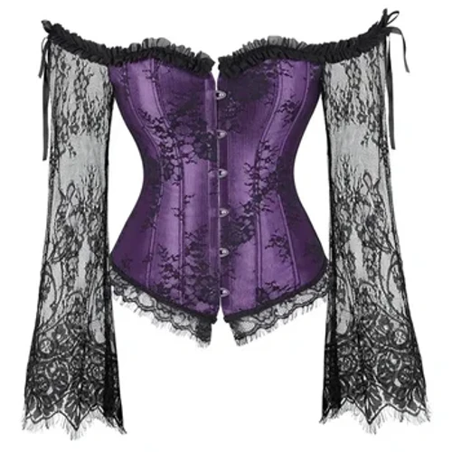 Áo Cao Cấp dành cho Phụ Nữ có Tay Áo Victoria Retro Burlesque Ren Áo và Áo Ngực Áo Goth Thời Phục Hưng Trang Phục Gợi Cảm