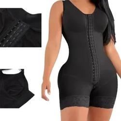 Moteriški Bodysuit Formuojantys drabužiai Fajas Aukštos kompresijos šortai Liekninantys seksualūs formuojantys apatiniai pilvuką kontroliuojantys kūno formuotojai su sagtimi