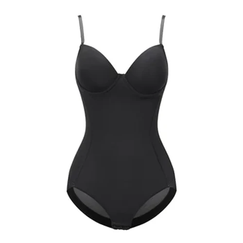 Sexiga underkläder Slim Silk Solid Shapewear för kvinnor Släta mjuka bodysuit Buken Shaper Underkläder Underkläder Black Naken