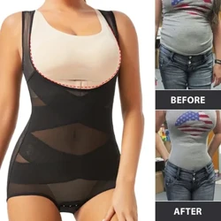 Izingubo zangaphansi zokwakheka komzimba zabesifazane ezigcwele Umzimba Ophelele Ongenamthungo I-Sexy Tummy Control Shapewear Mesh Slimming Flat Belly Underbust Corset