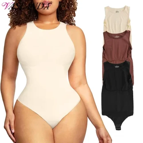 Tankfelső Női Body Seamless Tummy Control Body Formáló Ruha Szexi Legénynyak Tanga Pattintható Derék Edző Body Formáló