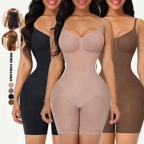 Áo Body Quần Short Săn Chắc Bụng Mông Nâng Cao Cấp Mỏng Phù Hợp Với Phụ Nữ Không Tay Body Định Hình