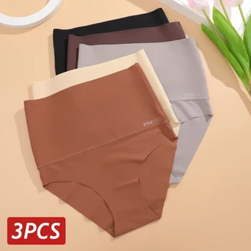 3 adet/takım kadınlar yüksek katlı dikişsiz Shapewear Bodysuit buz ipek karın kontrol popo kaldırıcı külot kadın zayıflama yumuşak iç çamaşırı