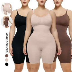 Naiste kogu keha vormiv kehakostüüm Belly Control'ile Õmblusteta pingul vöökoha treenija Body Shaper Bodysuit