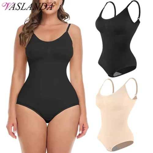 Bodysuit för kvinnor Magkontroll Shapewear Sömlös midjeträning Skulpterande stringtrosa Body Shaper Linne