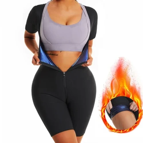 I-Fajas Shapewear High Compression Bodysuit Birdles Sauna Sweat Suits Polymer for Daily and Post-Surgical Use Slimming Sheath