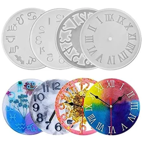 Clock Resin Molds Arabic Roman Numerals Constellation Silicone Casting Epoxy Resin Mould Handmade DIY Alahas Crafts Making Tools