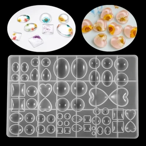1 pieza biribil obalatua bihotz formako ispilu erretxina moldea DIY UV Expoy bitxiak egiteko eskulan apaingarriak aurkitzeko