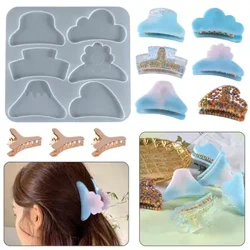 Kilipi Mati'u lauulu Silicone Resin Molds Metal Geometric Barrettes Epoxy Molds Mo DIY Resin Fa'ata'ita'i Fa'amea Meatau Fa'ameamea.