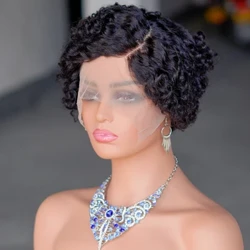 Pixie Cut Brazilian Hair Short Curly Human Hair Wig 13x5x1 Lace Wigs for Women Remy Hair Kinky Curly Lace Front Human Hair Wigs