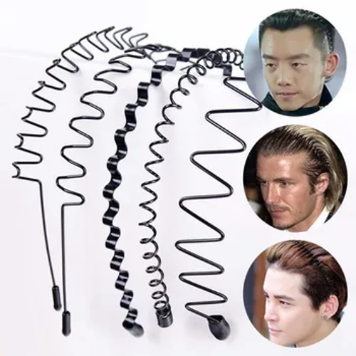 Tóc Dành Cho Nữ Hình Sóng Băng Đô Quấn Tóc Mặt Giặt Mũ Đội Đầu Unisex Tóc Vòng Không Trượt Kim Loại Xoắn Ốc Mũ Trùm Đầu