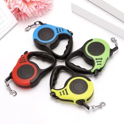 /5m Awet Tali Anjing Otomatis Retractable Nylon Cat Lead Extension Puppy Walking Running Lead Roulette kanggo Pet Aksesoris