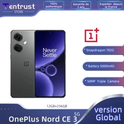 Toleo la Global OnePlus Nord CE 3 5G Snapdragon 782G 120Hz Fluid AMOLED 80W SUPERVOOC 5000mAh Betri 50MP IMX890 Kamera Kuu