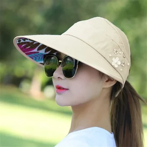 Mũ che nắng chơi gôn cho nữ Chống tia cực tím Mũ rộng vành đi biển Mũ che nắng cho vợ Nữ Cô gái Quà tặng Thời trang Giải trí Đa năng