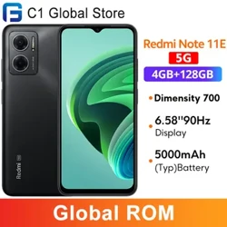 Global ROM Xiaomi Redmi Note 11E 5G Dimensiteit 700 Smartphone 50MP Camera 90Hz 6.58 '' Display 18W Lading 5000mAh