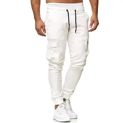 2024 Primavera ed Estate Amazon New European Size Pantaloni da lavoro casual con lacci in pelle da uomo per uomo con piedi piccoli