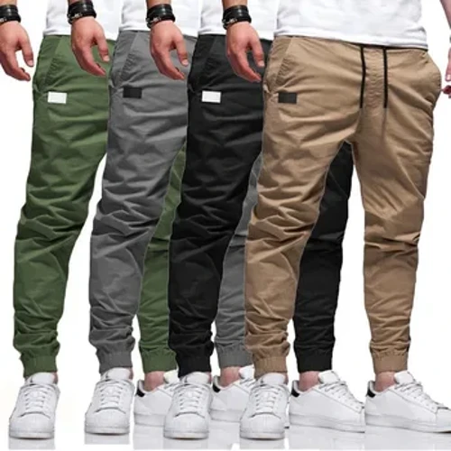 2024 Fómhar/Geimhreadh Pants Corr-Aimsithe Caol Nua Simplí Ócáideacha Eorpacha agus Meiriceánacha Teaglaim Dath Soladach Pants Leathar Fás Óige