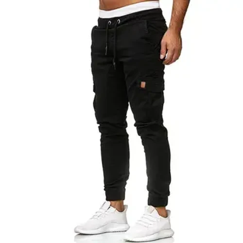 1 PC Trádáil Eachtrach Faisean na bhFear Leathar Ceangail Chreasa caol Fit Bríste Ócáideacha Mens Pants Lasta Fir