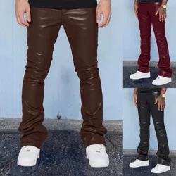 Erkek deri balak Güýz täze tötänleýin köçe moda gaty reňkli jaň aşagy Joker tötänleýin balak erkekler